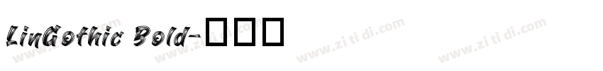 LinGothic Bold字体转换